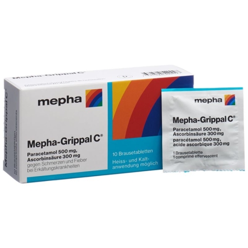 Mepha-grippal C Brausetabletten Beutel 10 Stück buy online