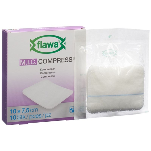 Flawa MIC compresses 7.5x10cm not sterile 10 pcs buy online