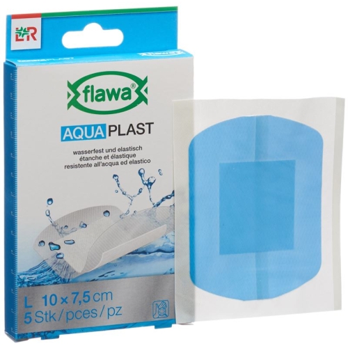 Flawa Aquaplast Pflasterstrips 7.5x10cm waterproof 5 pcs buy online