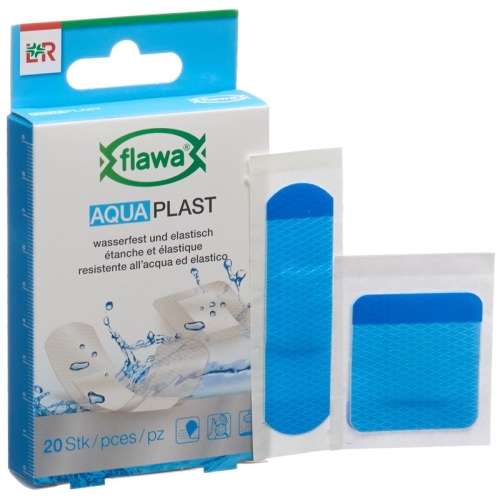 Flawa Aquaplast Pflasterstrips waterproof 2 sizes 20 pcs buy online