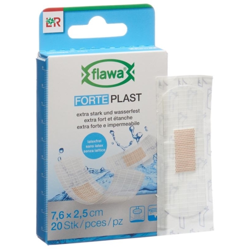 Flawa Forte Plast 2.5x7.6cm transparent 20 pcs buy online