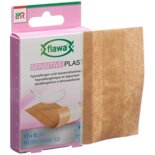 Flawa Sensitive Plast plaster strips 6x10cm 10 pcs buy online