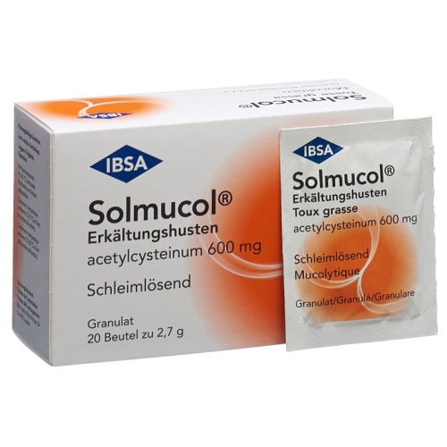 Solmucol Cold Cough Gran 600 mg Btl 20 pcs buy online