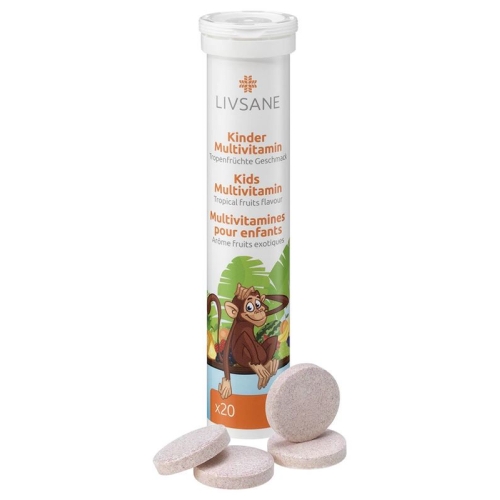 Livsane Kinder Multivit Brausetabletten Tropenfr 20 Stück buy online