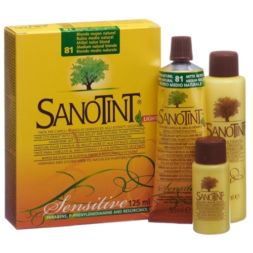 Sanotint Sensitive Light Hair Color 81 Medium natural blonde buy online