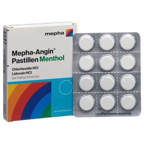 Mepha Angin lozenges Menthol 24 pcs buy online