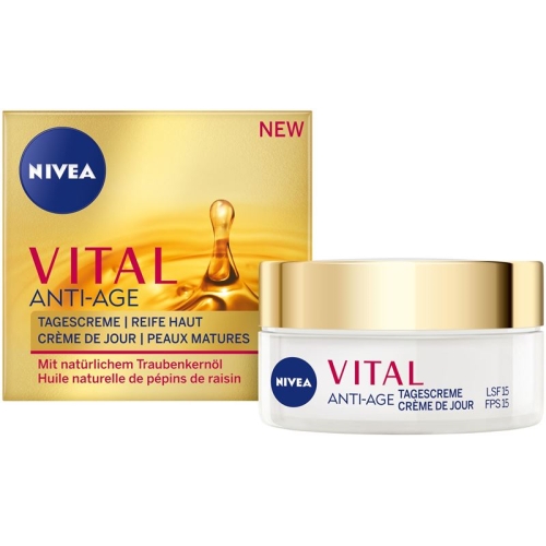 Nivea Vital Anti-Age Tagescr Lfs15 Traubenke 50ml buy online