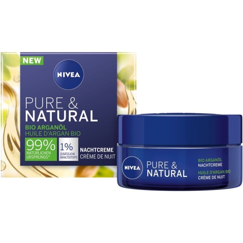 Nivea Pure & Natural Nachtcreme Arganöl Bio 50 M buy online