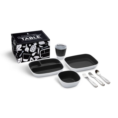 Munchkin Grown Ups Table Dining Set Black 7-piece buy online