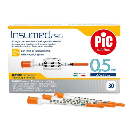 Pic Insumed Spritze Insulin 0.5ml Luer Nad 30 Stück buy online