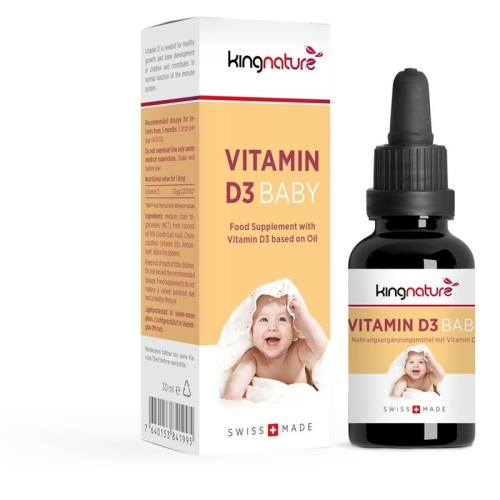 Kingnature Vitamin D3 Baby 400 Ie Drops Flasche 30ml buy online