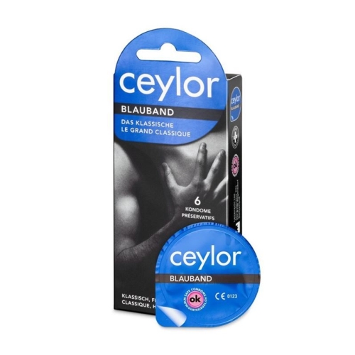 Ceylor Blue Ribbon Condoms with Reservoir 6 pieces buy online