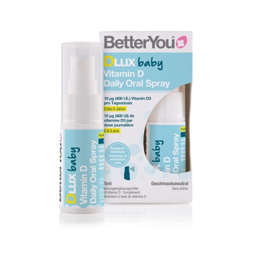 BetterYou Dlux Baby Vitamin D Daily Oral Spray 15ml buy online