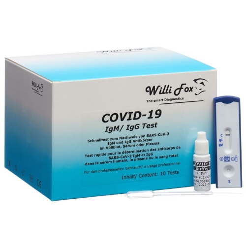 Willi Fox COVID-19 IgM / IgG rapid test 10 pcs buy online