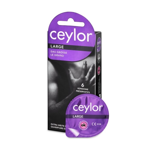 Ceylor Large Condoms with Reservoir 6 pieces buy online