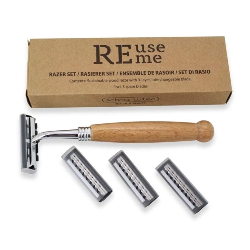 Reuseme Rasier Set Bambus Inkl. 3 Ersatzklingen buy online