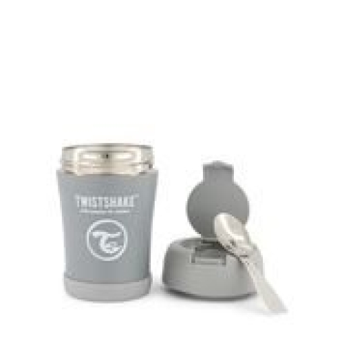 Twistshake Stainless Steel Food 350ml Pastel Grey buy online