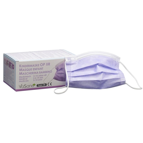 Vasano Op Maske Typ Iir Kind 3-14j Violett 50 Stück buy online