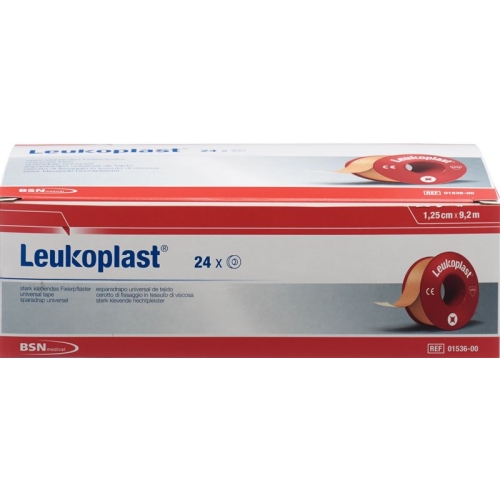 Leukoplast Sticking plaster 9.2mx1.25cm skin coloured 24 pieces buy online