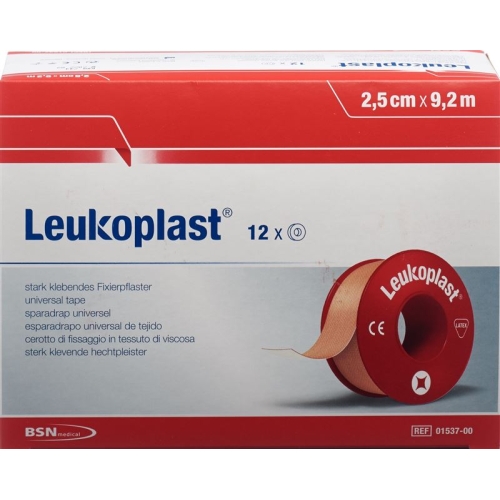 Leukoplast Sticking plaster 9.2mx2.5cm skin coloured 12 pieces buy online