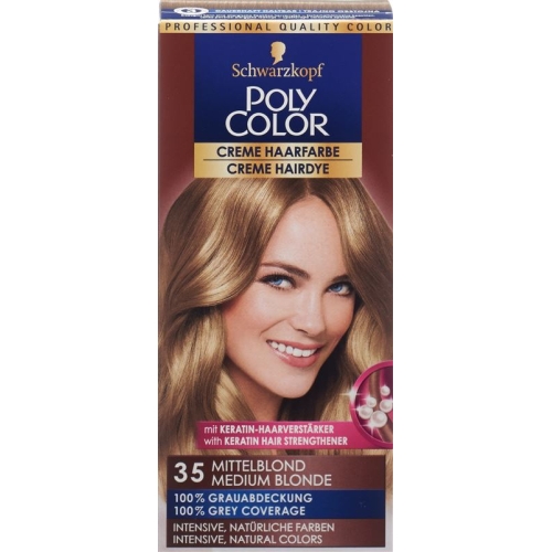 Polycolor Creme Haarfarbe 35 Mittelblond 90ml buy online