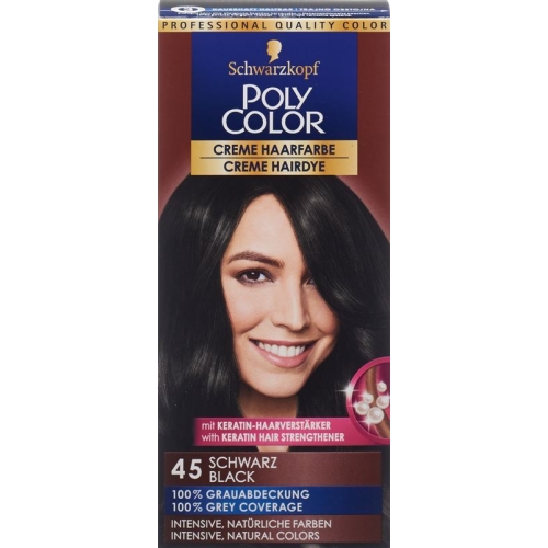 Polycolor Creme Haarfarbe 45 Schwarz 90ml buy online