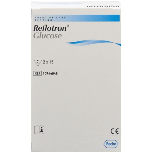 REFLOTRON glucose test strips 2 x 15 pcs buy online