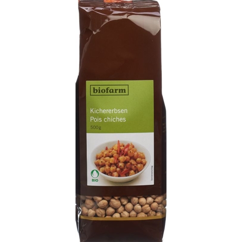 Biofarm Kichererbsen Knospe Beutel 500g buy online