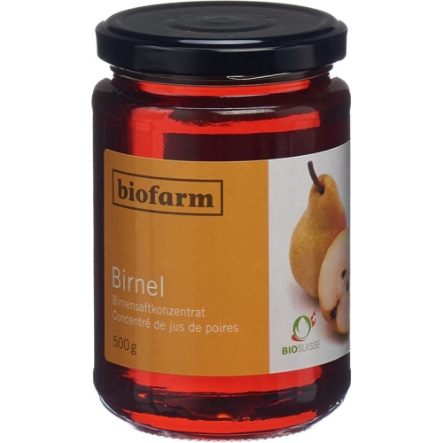 Biofarm Birnendicksaft Knospe Glas 500g buy online