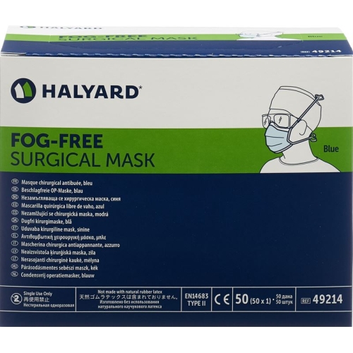 Tecnol Op Maske Fog Free Blau Typ II Disp 50 Stück buy online