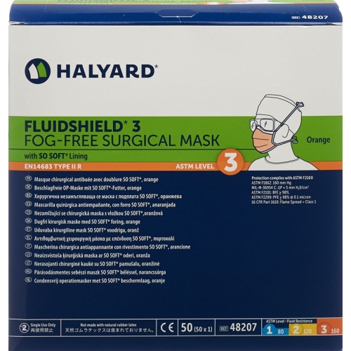 Halyard OP Masken Fluidshield Orange Typ Iir 50 Stück buy online