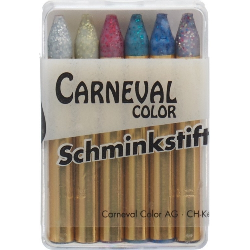 Carneval Color Fettschminkstifte Glimmernd 6 Stück buy online