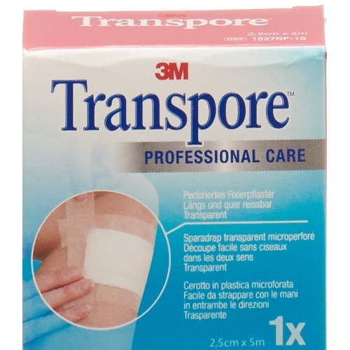 3M Transpore Fixierpflaster 25mm x 5m transparent Refill buy online