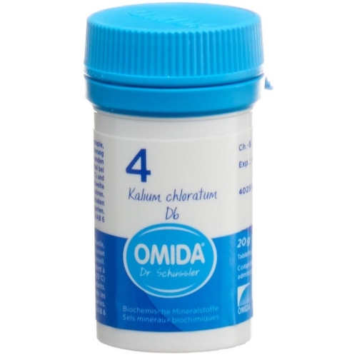 Omida Schüssler Nr. 4 Kalium Chloratum Tabletten D6 20g buy online