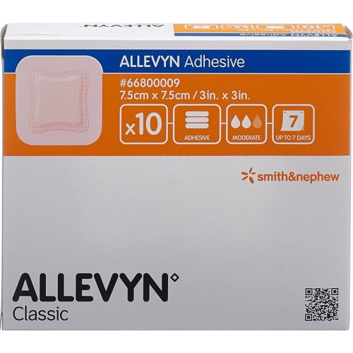 Allevyn Adhesive Wundkompressen 7.5x7.5cm 10 Stück buy online