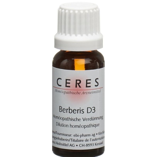 Ceres Berberis D 3 Dilution 20ml buy online