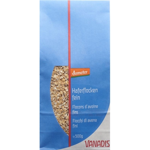 Vanadis Haferflocken Fein Demeter Beutel 500g buy online