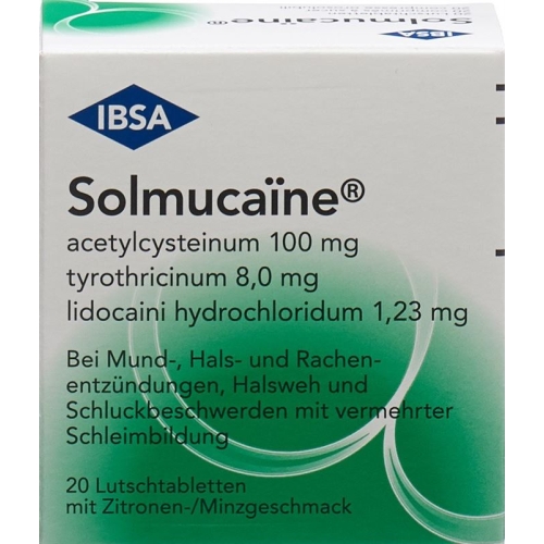 Solmucaine 100mg 20 Lutschtabletten buy online