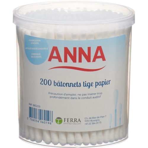 Anna Wattestäbchen Papier 200 Stück buy online