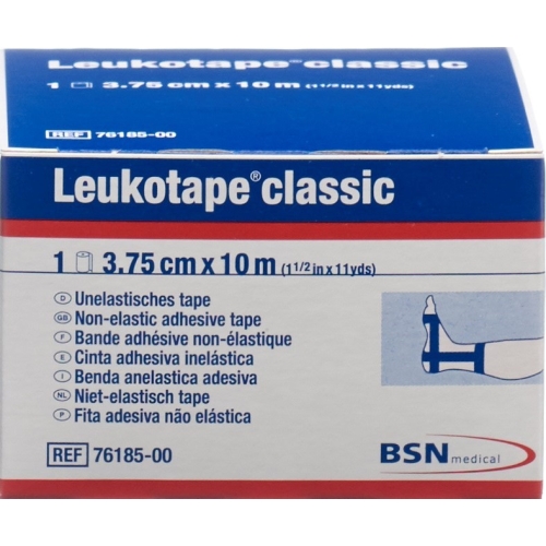 Leukotape Classic unelastische Klebebinde 10m x 3.75cm Blau buy online