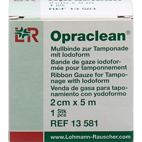 Opraclean Jodoform Tamponade 2cmx5m buy online