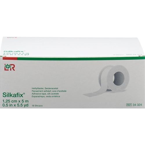 Silkafix Heftpflast 1.25x5m Weiss Rolle 18 Stück buy online