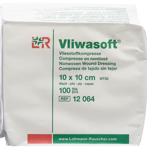 Vliwasoft Nw Kompresse 8 10x10cm 4-fach Beutel 100 Stück buy online