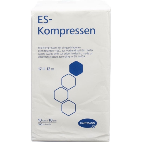 Hartmann Es Kompressen 12-fach 10x10cm Beutel 100 Stück buy online