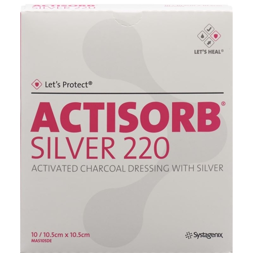 Let’s Protect Actisorb Silver 220 Kohleverband 10.5x10.5cm 10 Stück buy online