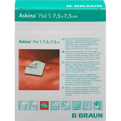 Askina Pad S Schlitzkompresse 7.5cmx7.5cm 30 Stück buy online