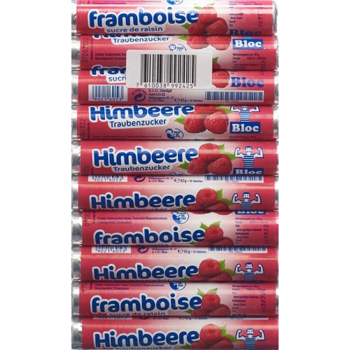 Bloc Traubenzucker Himbeer 10 Rolle 42g buy online