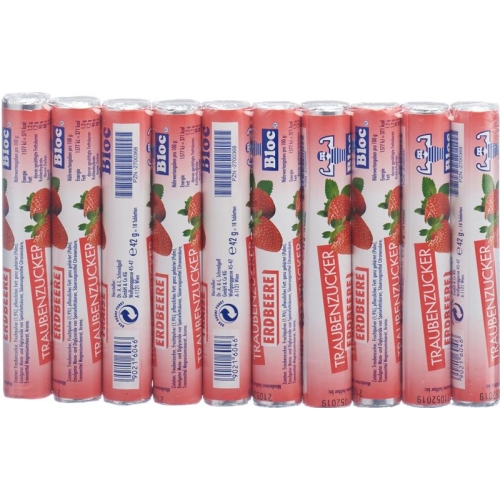 Bloc Traubenzucker Erdbeer 10 Rolle 42g buy online