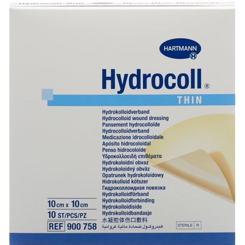 Hydrocoll Thin Hydrocolloid Verb 10x10cm 10 Stück buy online