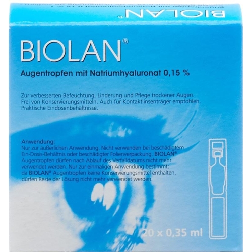 Biolan Augentropfen 20 Monodosis 0.35ml buy online